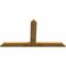Ekena Millwork Portland Rough Sawn Timber Gable Bracket, Western Red Cedar, 72"W x 39"H x 2"D x 6"F, 13/12 Pitch GBW072X39X0206POR00RWR - alternate 4